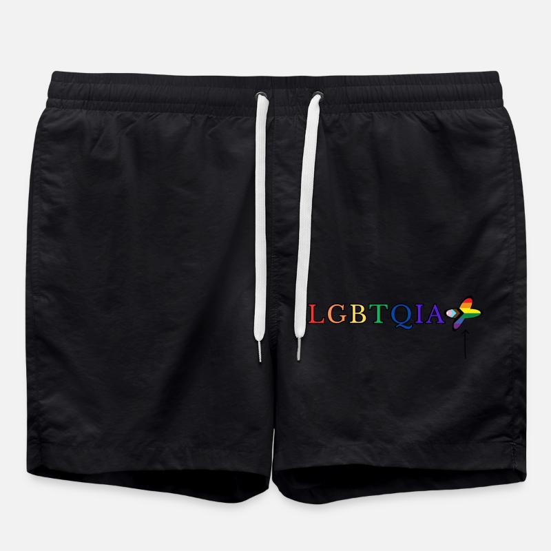 LGBTQIA+ - Swim Trunks - black