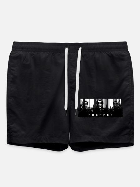 Prepper Code - Swim Trunks - black