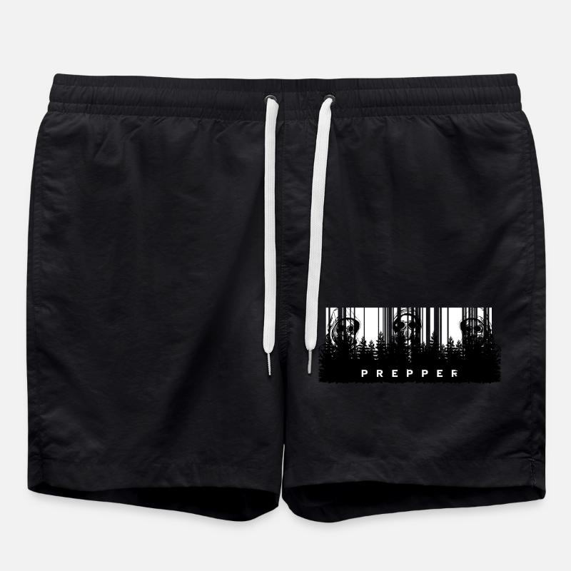 Prepper Code - Short de bain - noir