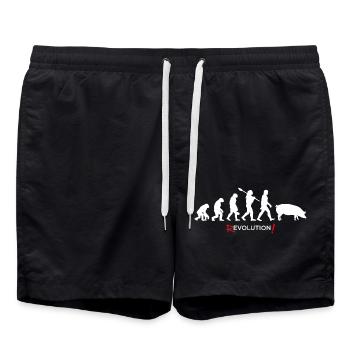 Revolution - Evolution Man Fun Twist 04 - Badeshorts - Schwarz - Vorne - AI Model Male 185 light (185cm)
