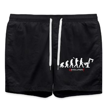 Revolution - Evolution Man Fun Twist 06 - Badeshorts - Schwarz - Vorne - AI Model Male 185 light (185cm)