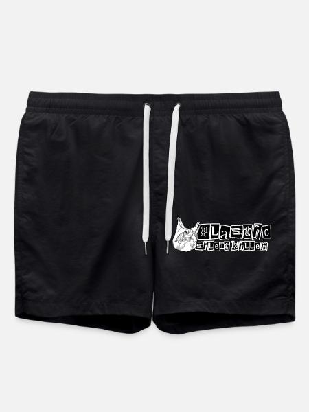 Plastic // Silent Killer // Illustration - Swim Trunks - black