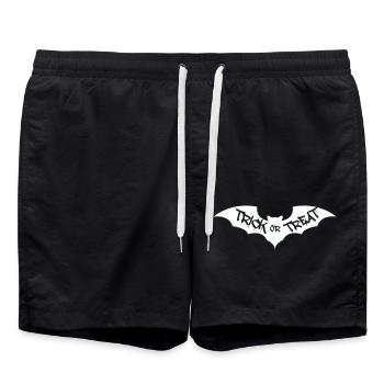 Bat Trick or Treat - Swim Trunks - black - Front - AI Model Male 185 light (185cm)