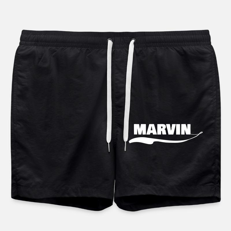 Marvin comme prénom - Short de bain - noir