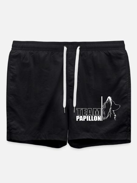 TEAM Papillon Dog Dog Wilsigns - Swim Trunks - black