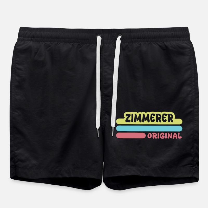 First name Zimmerer - Swim Trunks - black