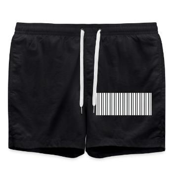 Code-barres - Short de bain - noir - Devant - AI Model Male 185 light (185cm)