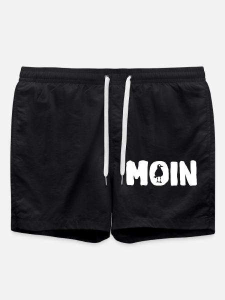 Geschenkidee Moin - Badeshorts - Schwarz