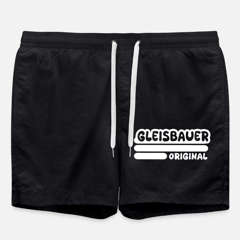Track Builder as a Profession - Swim Trunks - black