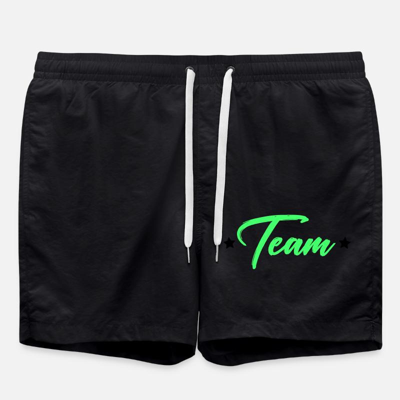 Team - Badeshorts - Schwarz