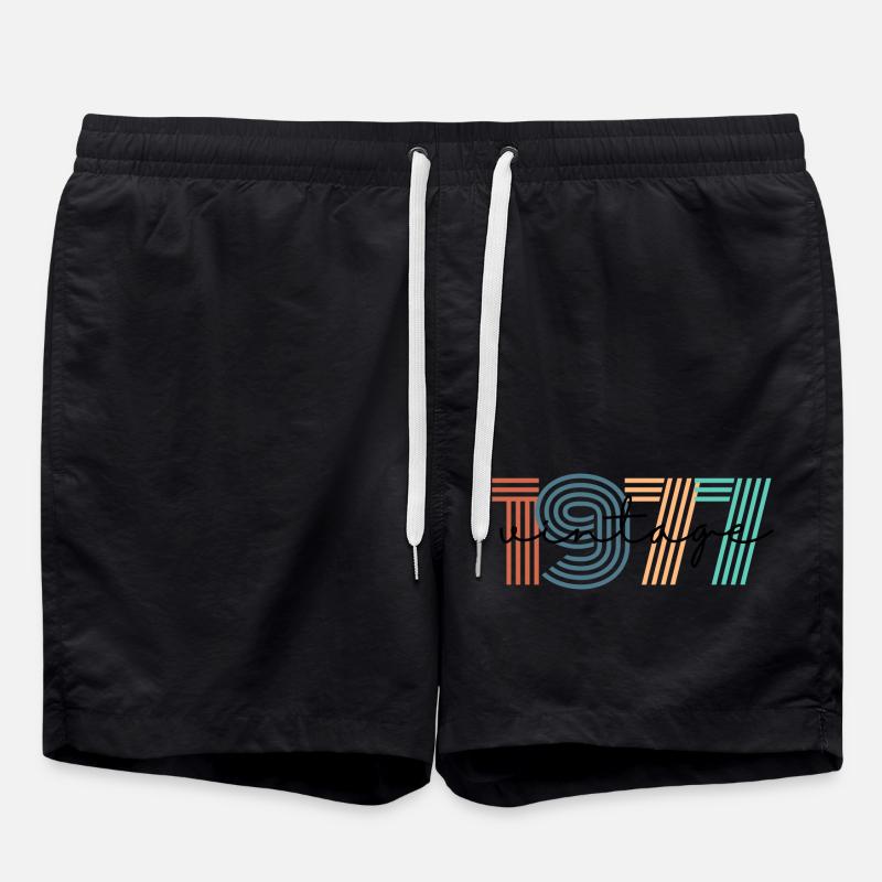 1977 vintage rétro - Short de bain - noir
