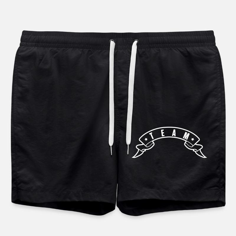 team - Badeshorts - Schwarz