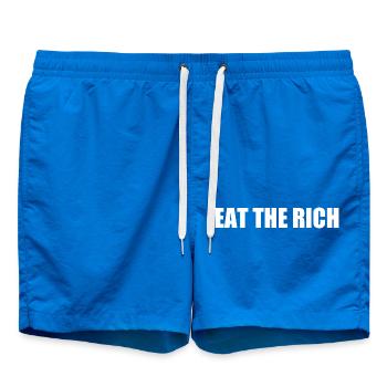 Eat the rich - Short de bain - cobalt blue - Devant
