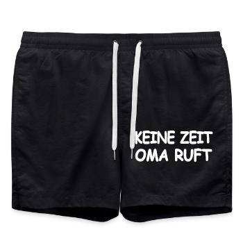 Oma - Badeshorts - Schwarz - Vorne - AI Model Male 185 light (185cm)