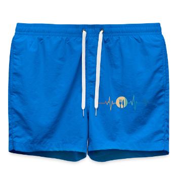 Battement de coeur rétro cuillère et fourchette - Short de bain - cobalt blue - Devant