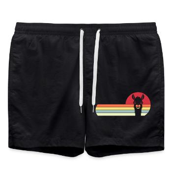 Alpaca - Swim Trunks - black - Front - AI Model Male 185 light (185cm)