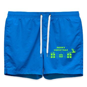Papa Noël, Jeu Vidéo - Short de bain - cobalt blue - Devant