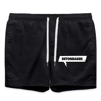 Bétonnier - Short de bain - noir - Devant - AI Model Male 185 light (185cm)