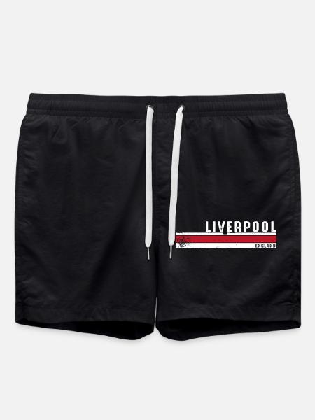 Liverpool - England Vibrant Heritage Geschenk für Großbritannien - Badeshorts - Schwarz