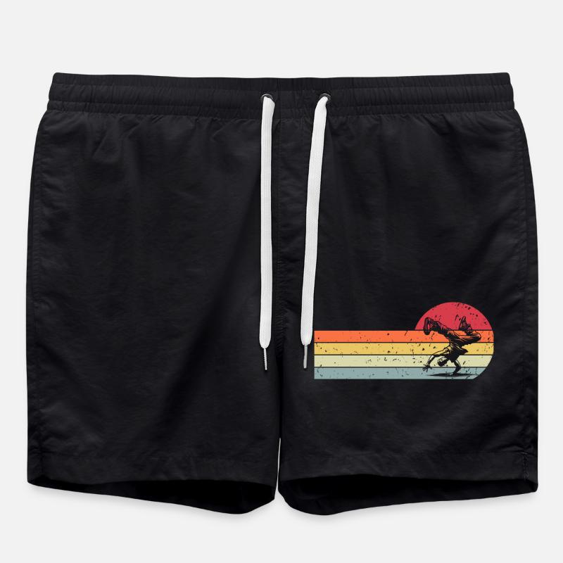 Breakdancing - Swim Trunks - black