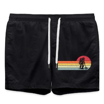 Sondeln Metalldetektor - Badeshorts - Schwarz - Vorne - AI Model Male 185 light (185cm)