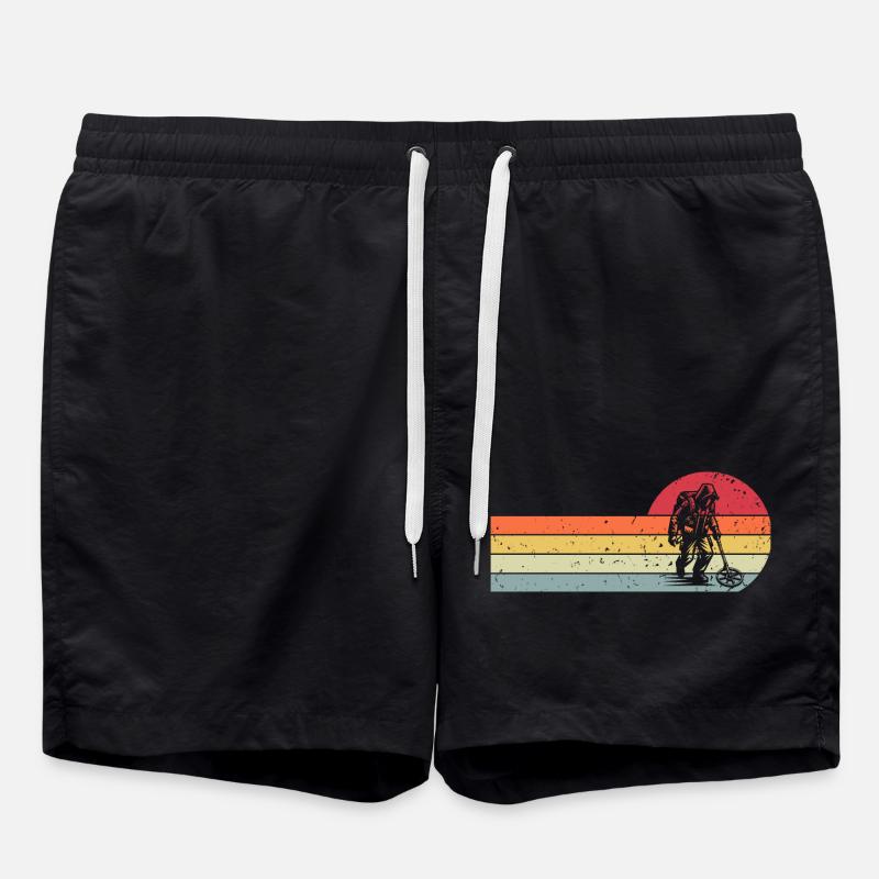 Sondeln Metalldetektor - Badeshorts - Schwarz