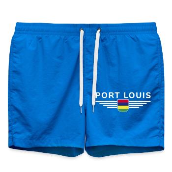 T-shirt Port Louis – Pour les fans de l’île Maurice - Short de bain - cobalt blue - Devant