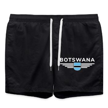 Botswana T-Shirt for Fans - Swim Trunks - black - Front - AI Model Male 185 light (185cm)