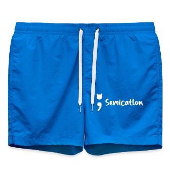 Chat semi-catlon - Short de bain - cobalt blue - Devant