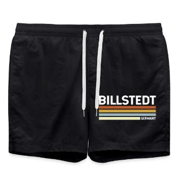 Billstedt Hambourg Rétro - Short de bain - noir - Devant - AI Model Male 185 light (185cm)
