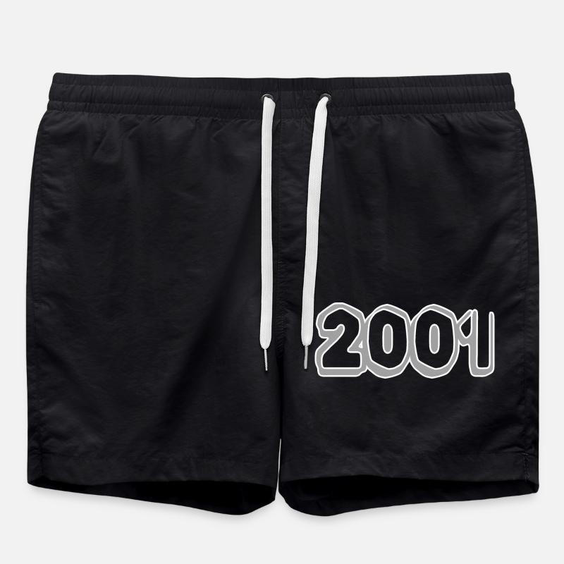 2001 - Badeshorts - Schwarz