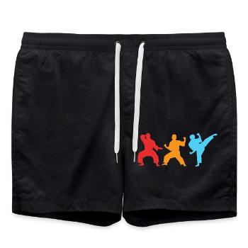 Jiu Jitsu Autodéfense - Short de bain - noir - Devant - AI Model Male 185 light (185cm)