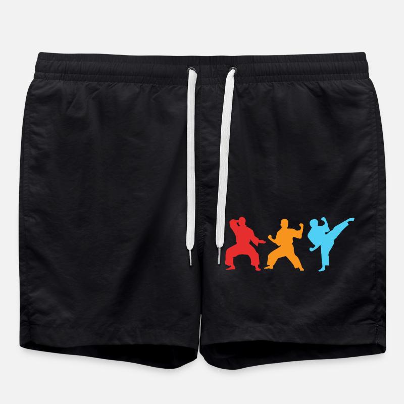Jiu Jitsu Selbstverteidigung - Badeshorts - Schwarz