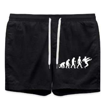 Karaté Évolution - Short de bain - noir - Devant - AI Model Male 185 light (185cm)