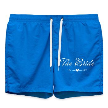 The bride heart - Swim Trunks - cobalt blue - Front