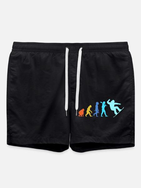 Snowboard Snowboard Vacances snowboard Snowboarders - Short de bain - noir