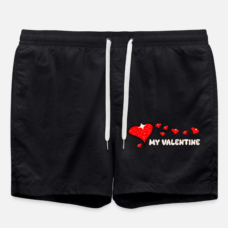 Pompous Valentine's Day - Swim Trunks - black