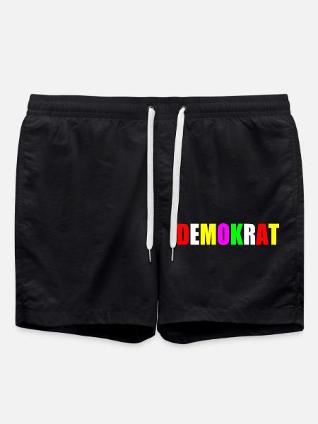 Demokrat - Badeshorts - Schwarz