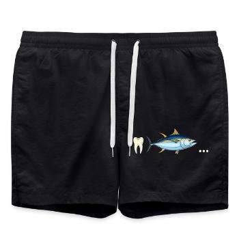 Dent thon … - Short de bain - noir - Devant - AI Model Male 185 light (185cm)