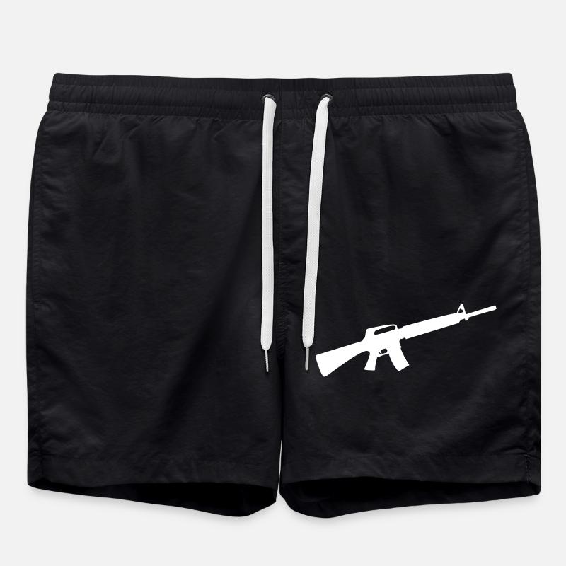 waffe gun - Badeshorts - Schwarz