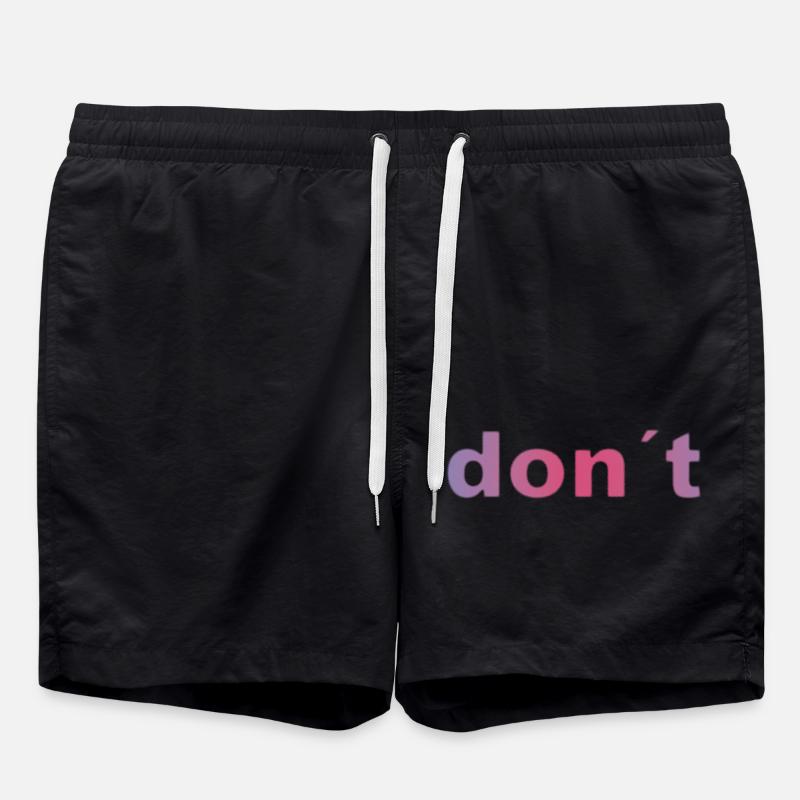 don`t - Badeshorts - Schwarz