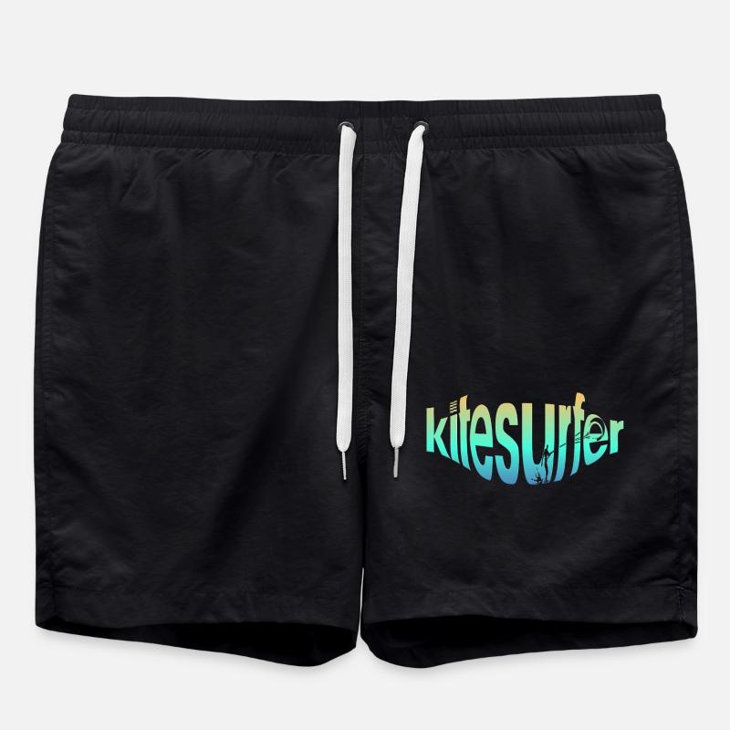 Kitesurfeur par écrit - Short de bain - noir
