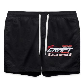 Power Grit Craft Build Strong - Badeshorts - Schwarz - Vorne - AI Model Male 185 light (185cm)