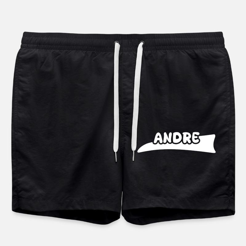 Prénom André - Short de bain - noir