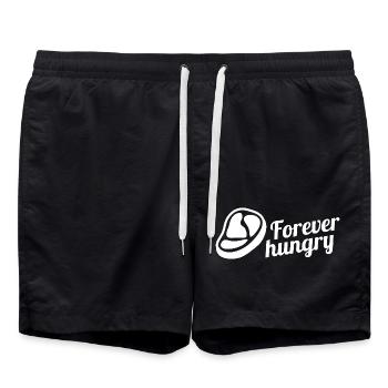 Steak Food Gift Dire Idée Cadeau Drôle - Short de bain - noir - Devant - AI Model Male 185 light (185cm)