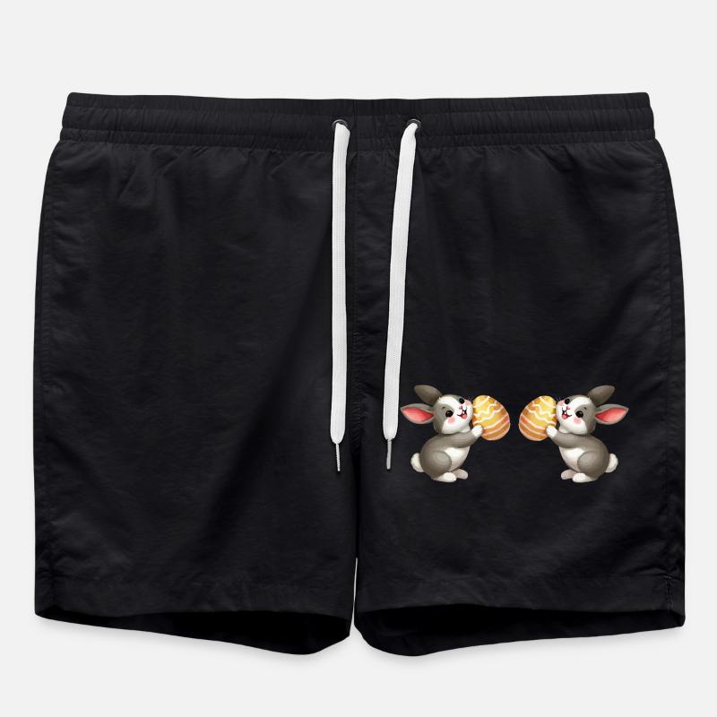 Bunny Rabbit Easter 2 - Swim Trunks - black
