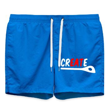 Kochen & Kreativität – Create, Cook, Eat Shirt - Badeshorts - Cobalt blue - Vorne