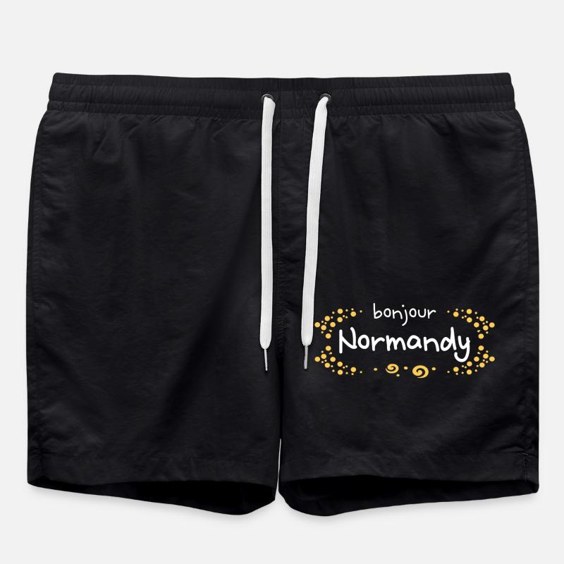 Normandie, région française - Short de bain - noir