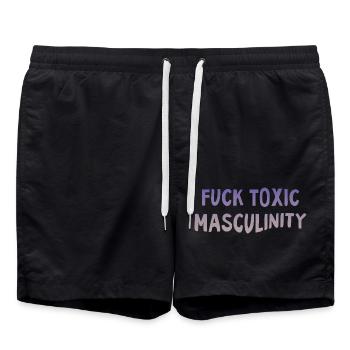 Feminism Saying Gift Vintage Emancipation - Swim Trunks - black - Front - AI Model Male 185 light (185cm)