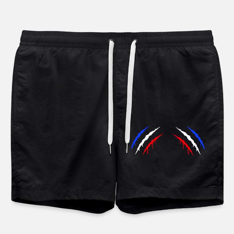 Krallen Frankreich 2 - Badeshorts - Schwarz
